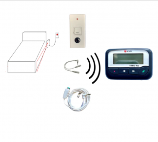 Single Out of Bed Sensor Beams & Pendant to Pager Kit