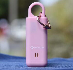 Personal Safety alarm - Chirpie - Pink - Back