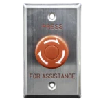 Red Mushroom Head Push Button