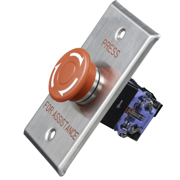 Red Mushroom Head Push Button